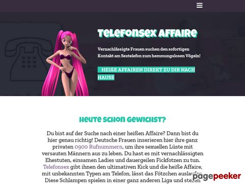 Telefonsex Affaire mit echten Amateuren